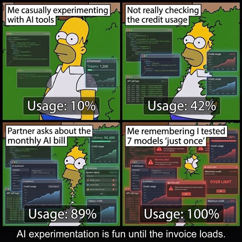 AI usage getting higher and higher meme